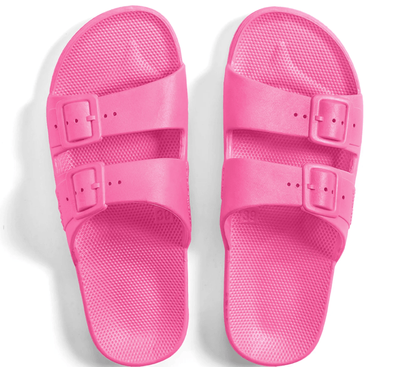 Freedom Moses - Scented Slides in Neon Pink - OutDazl