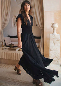 Glamour Maxi Embroidered Dress