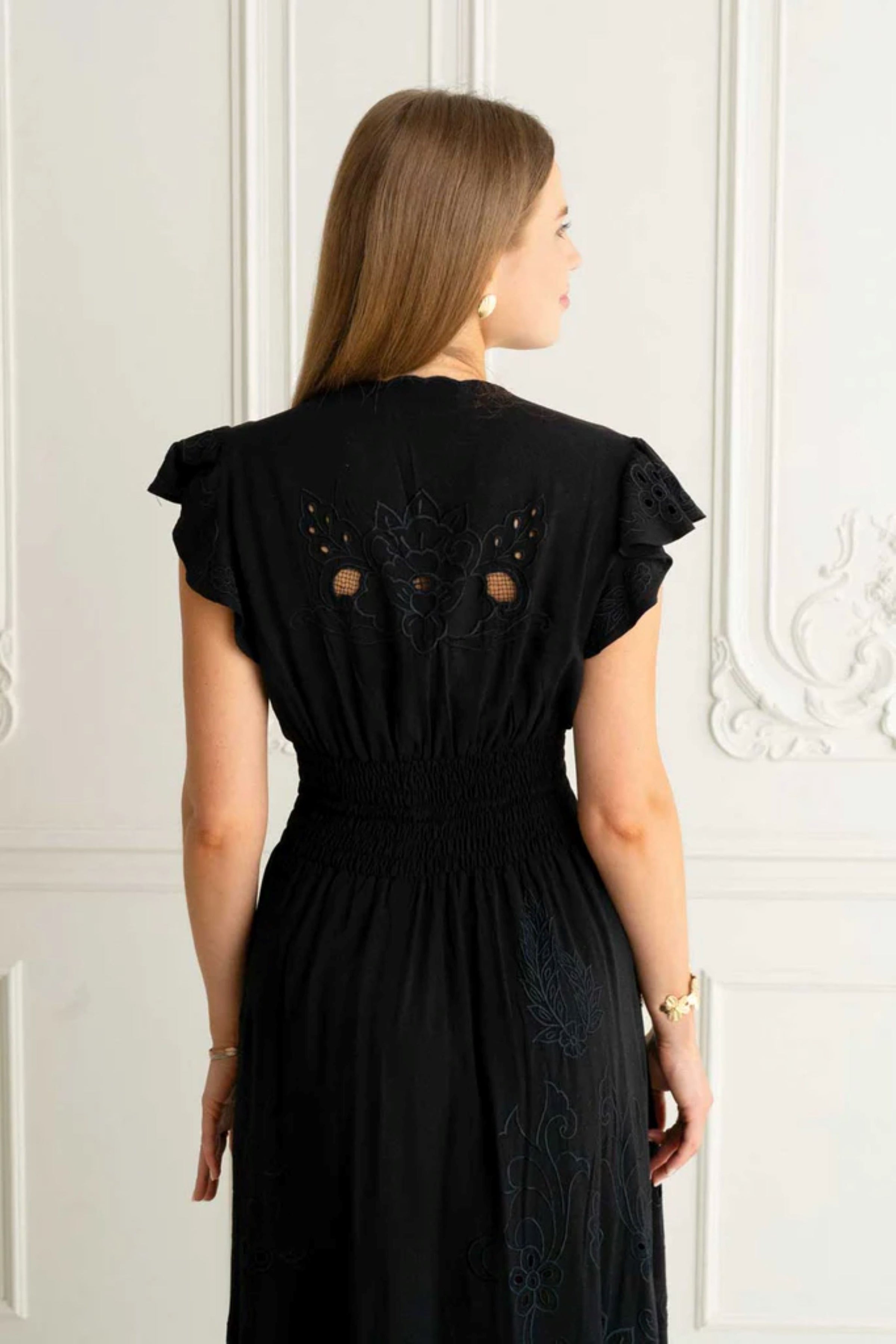 Glamour Maxi Embroidered Dress