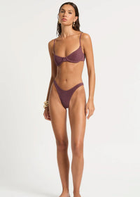 Gracie Balconette in Amarena Lurex