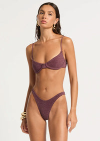 Gracie Balconette in Amarena Lurex