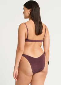 Gracie Balconette in Amarena Lurex