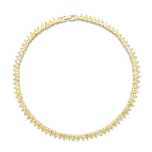 Heavenly Necklaces - The Sapphire Yellow Mon Cœur Necklace - OutDazl