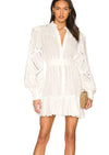 Hemant & Nandita - Off White Mini Dress Ruby - OutDazl