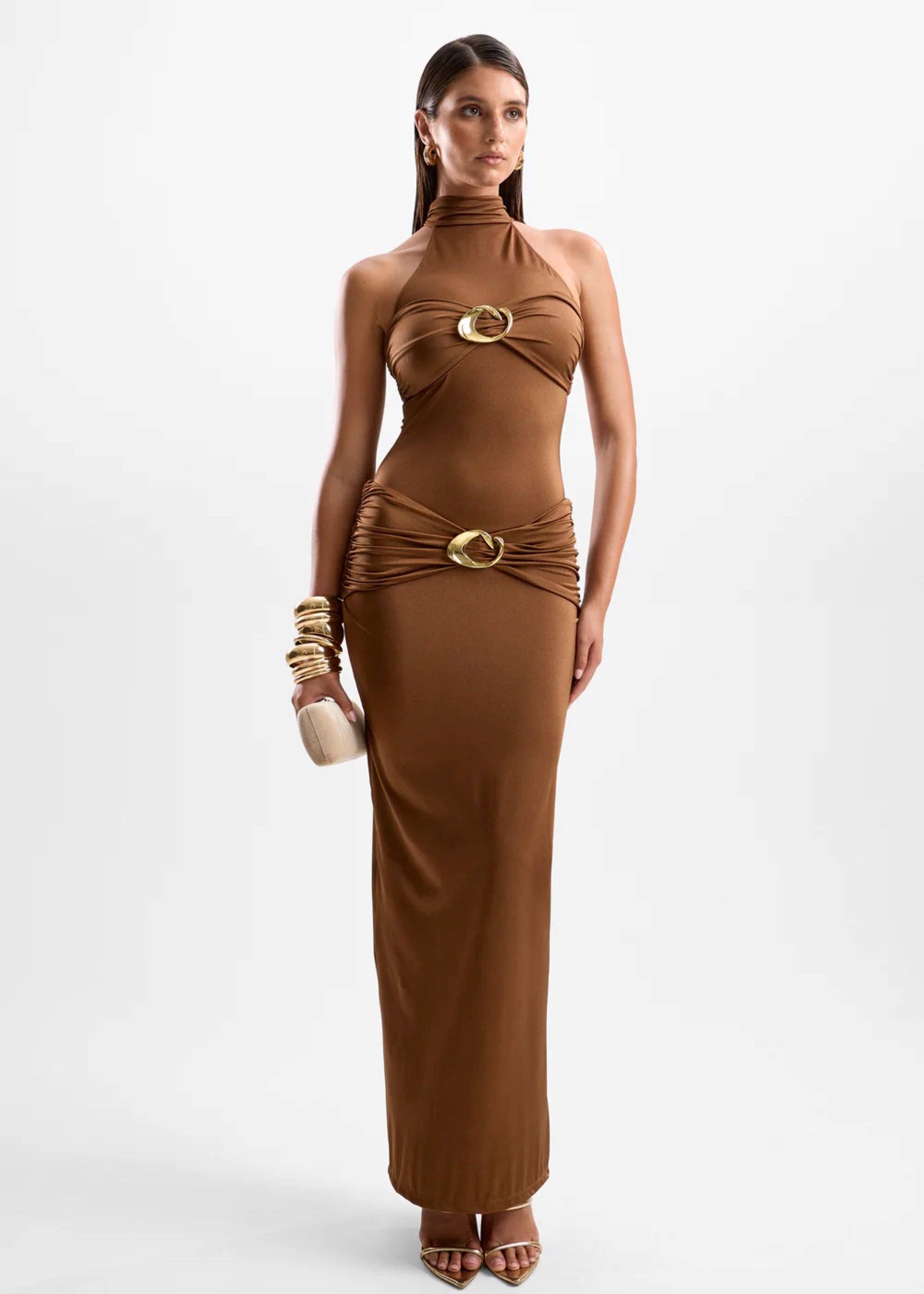Hevea Halo Maxi Dress Mocha