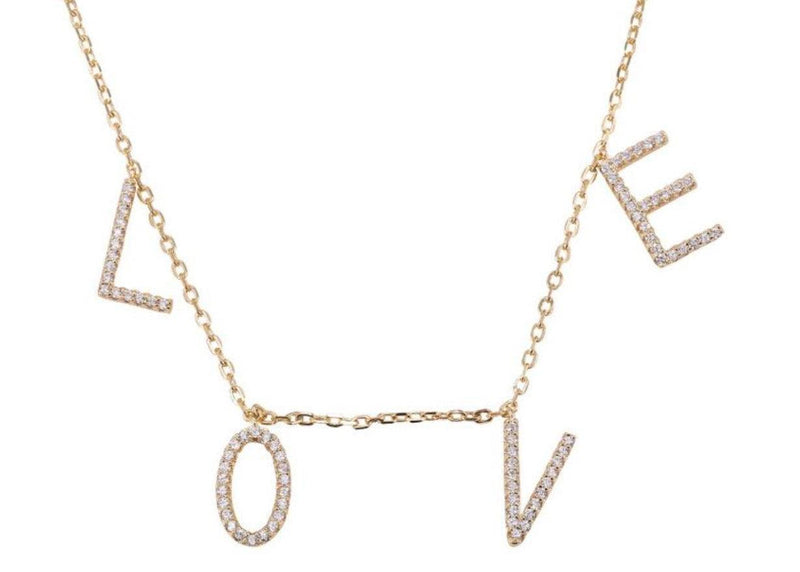 ICANDI - Big Love Necklace In Gold - OutDazl