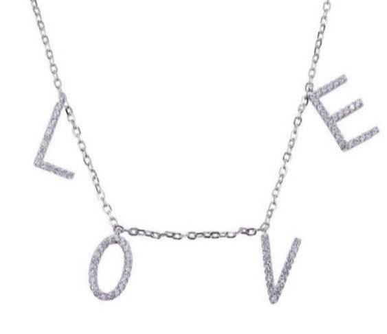 ICANDI - Big Love Necklace In Silver - OutDazl