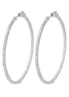 ICANDI - Large Eleanor Eternity Hoop in Silver - OutDazl