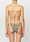 It's Now Cool - Side Tie Bikini Bottoms in Rip Tide Print - OutDazl