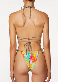 It's Now Cool - The Long Tie Tri Top in Tropics - OutDazl