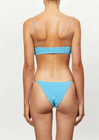 It's Now Cool - The String Pant in Turquoise Lurex - OutDazl