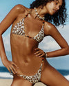 It's Now Cool - The Triangle Bikini Top in Cheetah - OutDazl