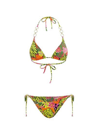 It's Now Cool - The Triangle Bikini Top in Zangria - OutDazl