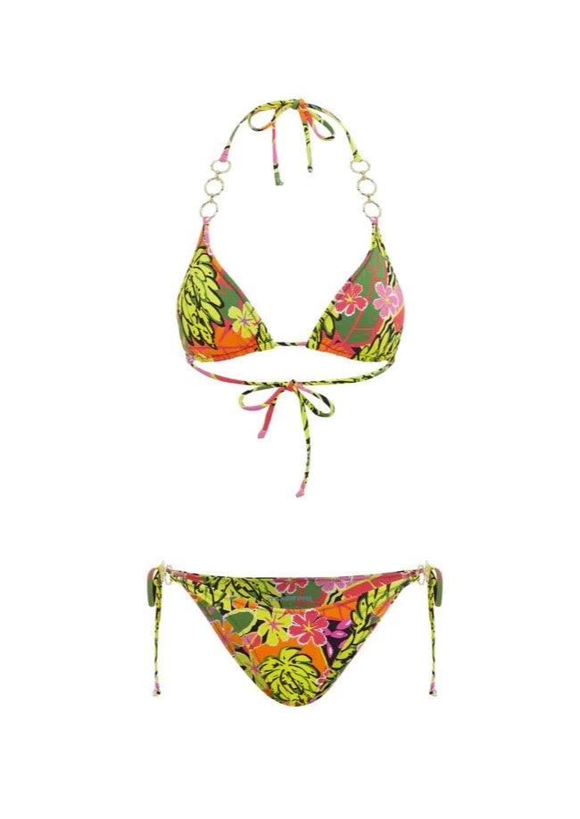 It's Now Cool - The Triangle Bikini Top in Zangria - OutDazl