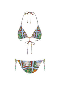 Side Tie Bikini Pant in Tarot