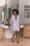 JAASE - Adela Midi Dress in Lavender Field Print - OutDazl