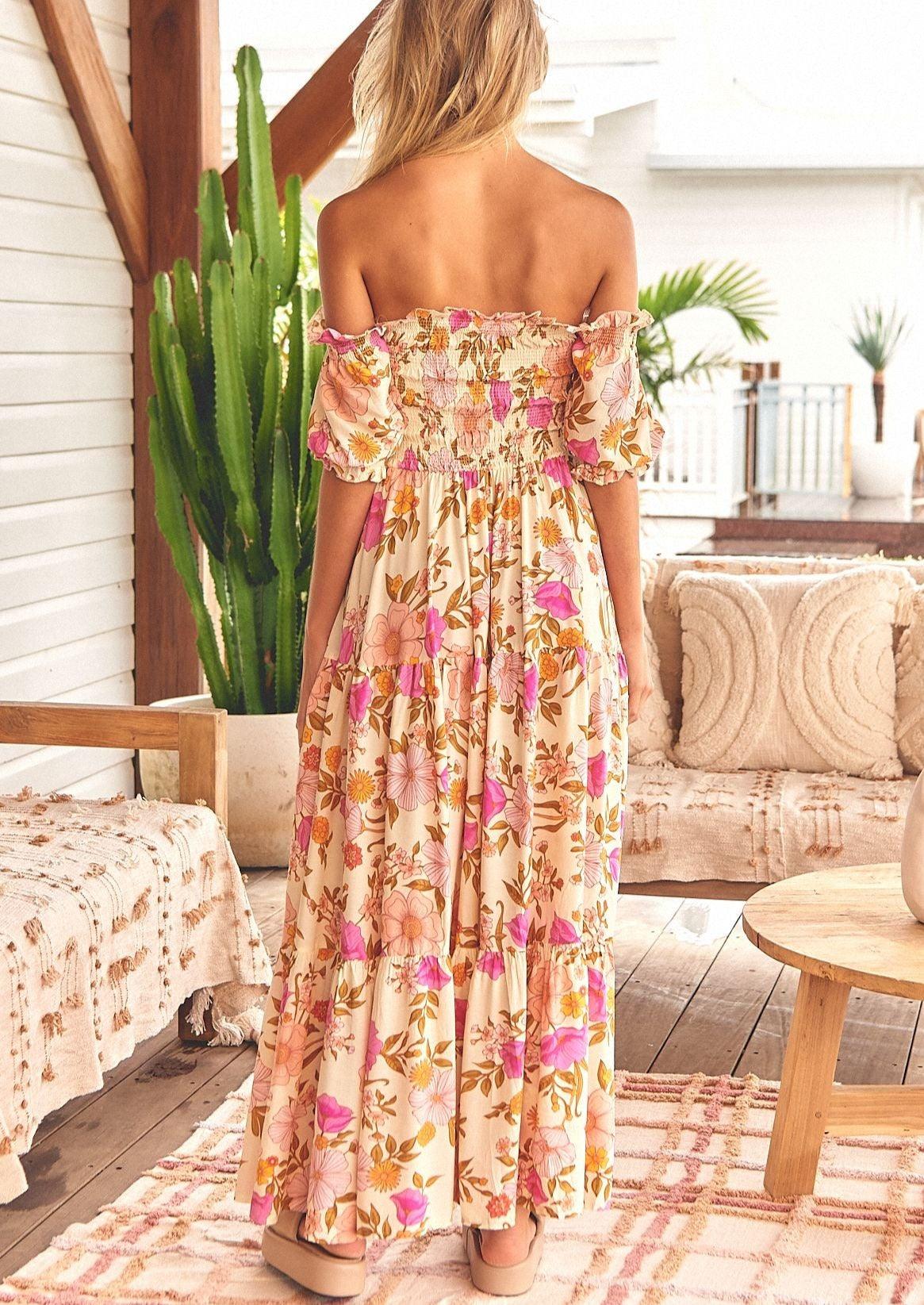 JAASE - Amaya Print Claudette Maxi Dress - OutDazl
