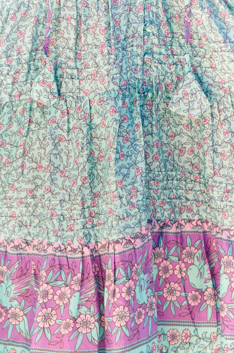 JAASE - Aqua Love Print Mini Dress Gigi - OutDazl
