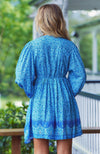 JAASE - Blue Sky Print Mini Dress Jazy - OutDazl