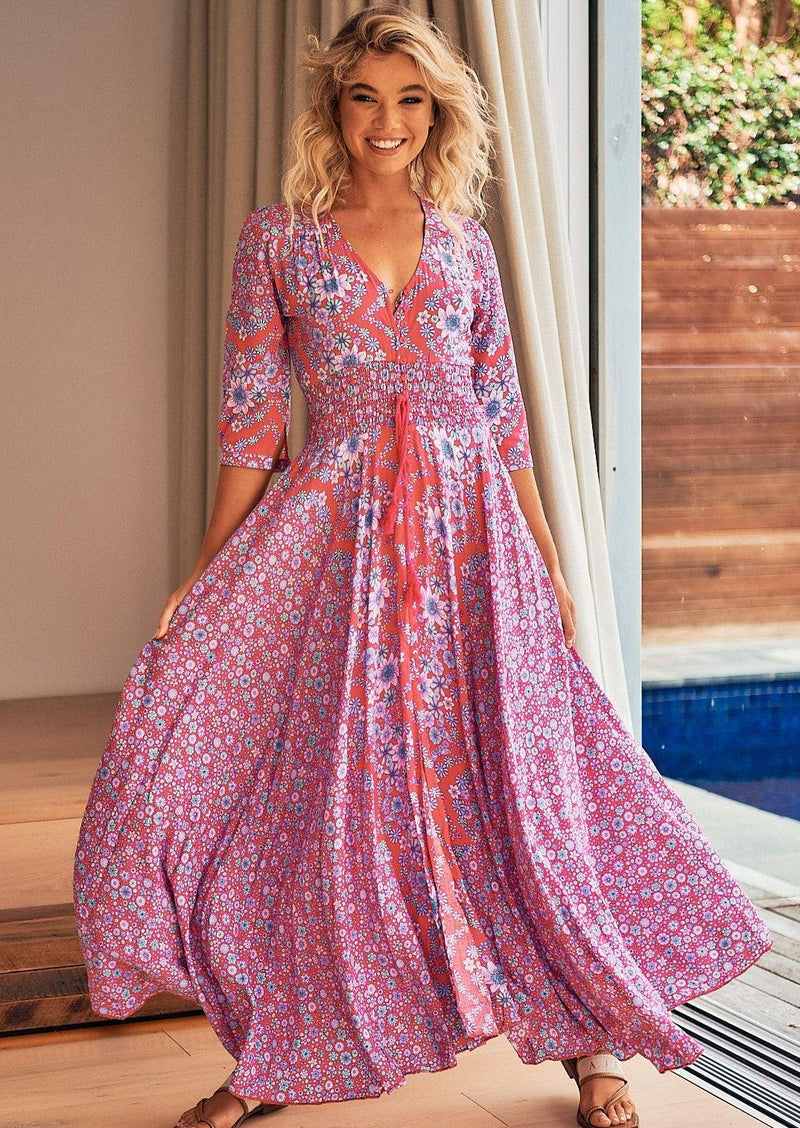JAASE - Butterfly Print Indiana Maxi Dess - OutDazl