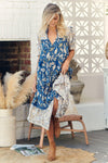 Jaase - Dayana Midi Dress in Fleetwood Print - OutDazl