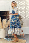 Jaase - Dayana Midi Dress in Fleetwood Print - OutDazl