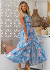 Jaase - Endless Summer Maxi Dress in Ana Santorina Print - OutDazl