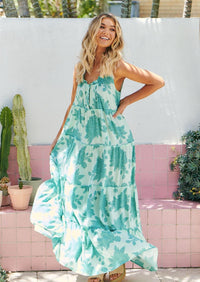 JAASE - Erryn Maxi Dress in Capri Sea Print - OutDazl