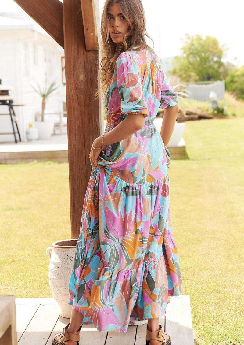 JAASE - Jaase Tessa Maxi Dress in Kiawah Print - OutDazl