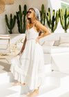 JAASE - Jaase White Emboidered Dress Gypsy - OutDazl