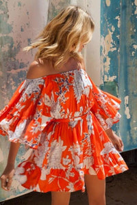 JAASE - Jasmine Mini Dress in St Tropez Print - OutDazl