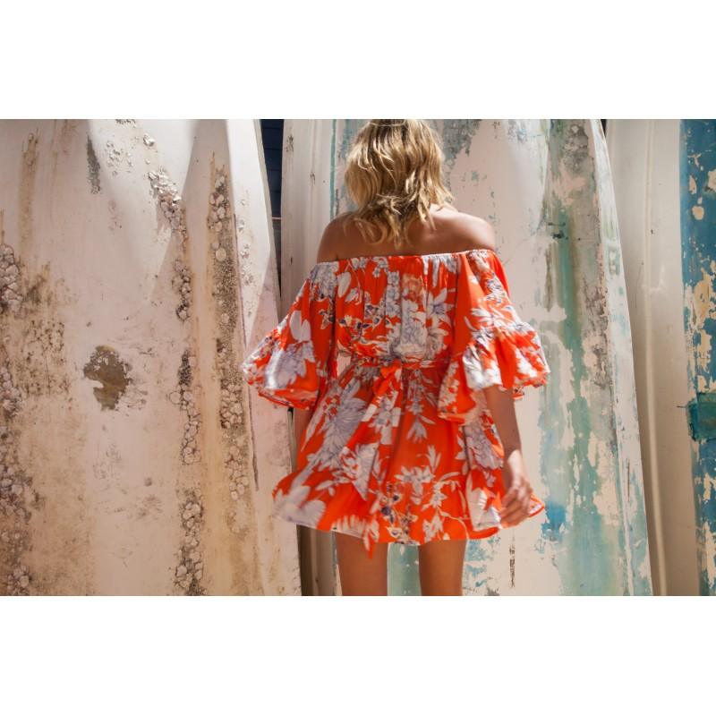 JAASE - Jasmine Mini Dress in St Tropez Print - OutDazl