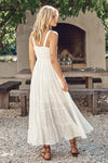 JAASE - Jasmine White Broderie Anglaise Maxi Dress Bea - OutDazl