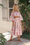 JAASE - Jayda Print Crop Top & Skirt Set Valise - OutDazl