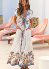 JAASE - Maxi Dress Carmen in Gemstone Print - OutDazl