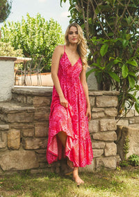 Jaase - Maxi Dress Reef in Amore Print - OutDazl
