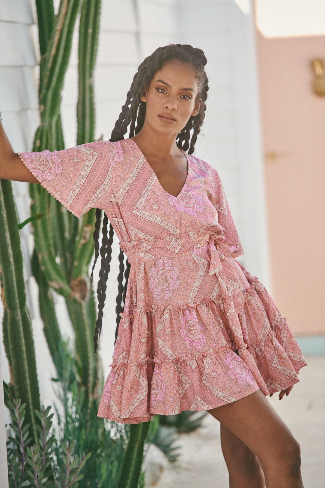 JAASE - Mini Dress Daya in Afrodita Print - OutDazl
