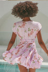 JAASE - Mini Dress Daya in Wisteria Print - OutDazl