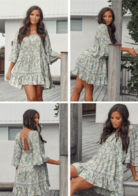 JAASE - Mini Dress Lou in Beachley Print - OutDazl