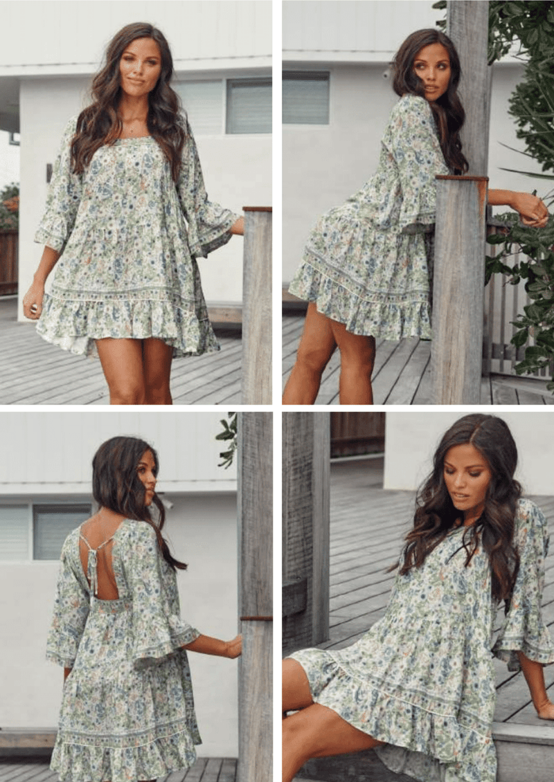 JAASE - Mini Dress Lou in Beachley Print - OutDazl