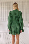 Embroidered Pine Jayde Mini Dress