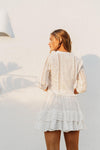 JAASE - Mini White Embroidered Skirt Leora - OutDazl