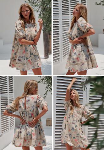JAASE - Nili Mini Dress in Je T'aime Print - OutDazl