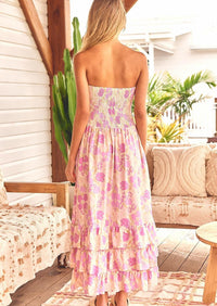 JAASE - Petal Rose Print Samba Maxi Dress - OutDazl