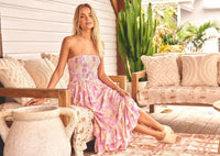 JAASE - Petal Rose Print Samba Maxi Dress - OutDazl
