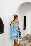 Jaase - Primrose Mini Dress in Daisy Breeze Print - OutDazl