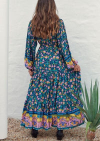 JAASE - Star Sapphire Print Teresa Maxi Dress - OutDazl