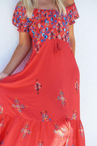 JAASE - Sunset Print Saria Maxi Dress - OutDazl