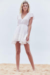 JAASE - White Embroidered mini Dress Alysse - OutDazl