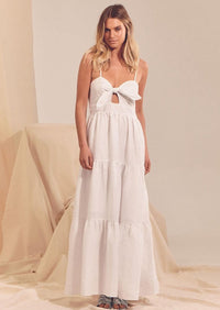 JAASE - White Linen Bambi Maxi - OutDazl